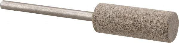 Cratex - 3/8" Head Diam x 1" Thickness, W178, Cylinder End, Aluminum Oxide Mounted Point - Medium Grade, 80 Grit, 14,250 RPM - USA Tool & Supply