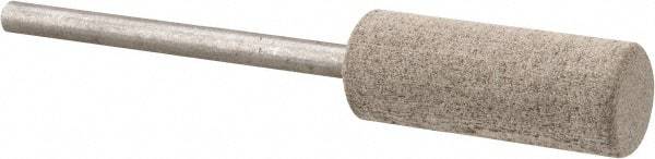 Cratex - 3/8" Head Diam x 1" Thickness, W178, Cylinder End, Aluminum Oxide Mounted Point - Fine Grade, 120 Grit, 14,250 RPM - USA Tool & Supply