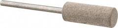 Cratex - 3/8" Head Diam x 1" Thickness, W178, Cylinder End, Aluminum Oxide Mounted Point - Fine Grade, 120 Grit, 14,250 RPM - USA Tool & Supply