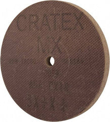 Cratex - 3" Diam x 1/4" Hole x 1/4" Thick, 54 Grit Surface Grinding Wheel - Aluminum Oxide, Type 1, Coarse Grade, 18,080 Max RPM, No Recess - USA Tool & Supply