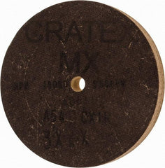 Cratex - 3" Diam x 1/4" Hole x 3/8" Thick, 54 Grit Surface Grinding Wheel - Aluminum Oxide, Type 1, Coarse Grade, 18,080 Max RPM, No Recess - USA Tool & Supply