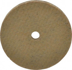 Cratex - 1" Diam x 1/8" Hole x 1/16" Thick, 80 Grit Surface Grinding Wheel - Aluminum Oxide, Type 1, Medium Grade, 36,290 Max RPM, No Recess - USA Tool & Supply