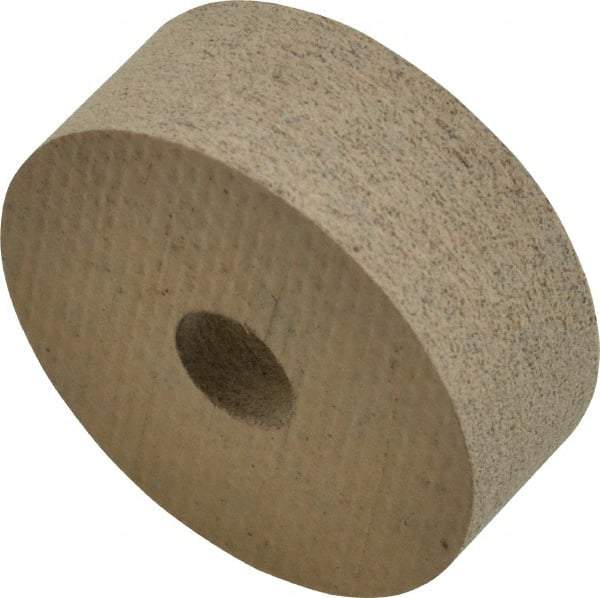 Cratex - 1" Diam x 3/8" Thick Unmounted Buffing Wheel - 1/4" Arbor Hole, Medium Grade - USA Tool & Supply