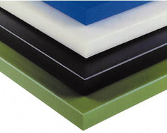 Made in USA - 2" Thick x 24" Wide x 4' Long, Polyethylene (UHMW) Sheet - White - USA Tool & Supply