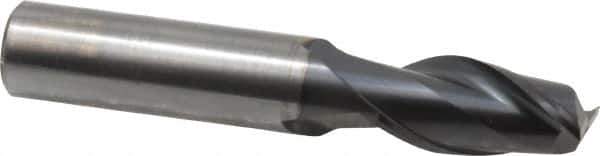 OSG - 1/2", 1" LOC, 1/2" Shank Diam, 3" OAL, 2 Flute, Solid Carbide Square End Mill - Single End, TiAlN Finish, Spiral Flute, 35° Helix, Centercutting, Right Hand Cut, Right Hand Flute, Series HP421 - USA Tool & Supply