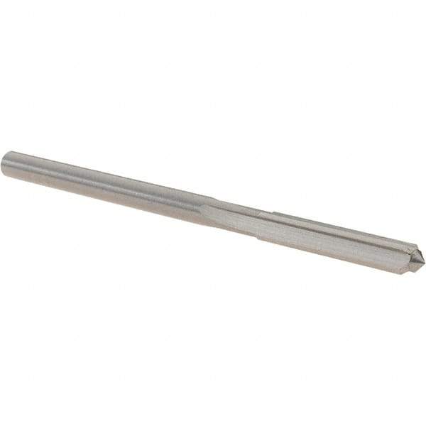 OSG - 11/64" Solid Carbide Chucking Reamer - Straight Flute, 5/32" Straight Shank, 7/8" Flute Length, 2-3/4" OAL - USA Tool & Supply