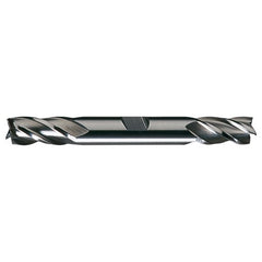 ‎11/64″ × 3/8″ × 1/2″ × 3-1/4″ RHS / RHC HSS HSS Double End 4-Flute Center Cutting Finishing End Mill - Bright