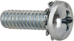 Value Collection - #10-24 UNC, 5/8" Length Under Head Phillips Drive Machine Screw - Pan Head, Grade J82 Steel, Zinc-Plated Finish, External Tooth - USA Tool & Supply