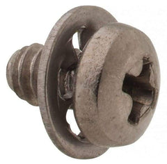 Value Collection - #4-40 UNC, 3/16" Length Under Head Phillips Drive Machine Screw - Pan Head, Grade 18-8 Stainless Steel, Internal Tooth - USA Tool & Supply