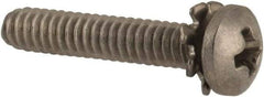 Value Collection - #4-40 UNC, 5/8" Length Under Head Phillips Drive Machine Screw - Pan Head, Grade 18-8 Stainless Steel, External Tooth - USA Tool & Supply