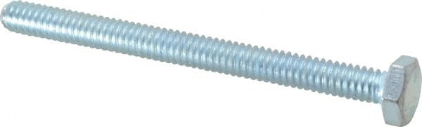 Made in USA - 1/4-20 UNC, 3" Length Under Head Hex Head Cap Screw - USA Tool & Supply