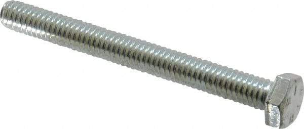 Made in USA - 5/16-18 UNC, 3" Length Under Head Hex Head Cap Screw - Fully Threaded, Grade 5 Steel, Zinc-Plated Finish, 1/2" Hex - USA Tool & Supply