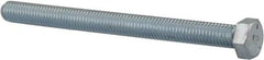 Value Collection - 1/2-13 UNC, 6" Length Under Head Hex Head Cap Screw - Fully Threaded, Grade 5 Steel, Zinc-Plated Finish, 3/4" Hex - USA Tool & Supply