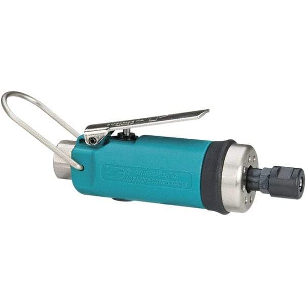 Dynabrade - 1/4" Collet, Straight Handle, Air Straight Die Grinder - 30,000 RPM, Front Exhaust, 19 CFM, 0.4 hp, 90 psi, 1/4 NPT Inlet - USA Tool & Supply