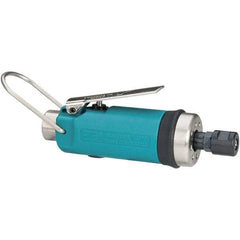 Dynabrade - 1/4" Collet, Straight Handle, Air Straight Die Grinder - 30,000 RPM, Front Exhaust, 19 CFM, 0.4 hp, 90 psi, 1/4 NPT Inlet - USA Tool & Supply