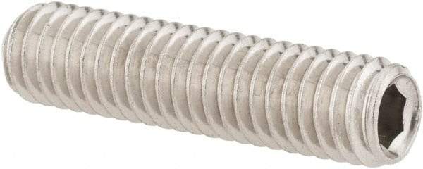 Value Collection - M6x1.00 Metric Coarse, 25mm OAL, Cup Point Set Screw - Grade 18-8 & Austenitic A2 Stainless Steel, 3mm Key - USA Tool & Supply