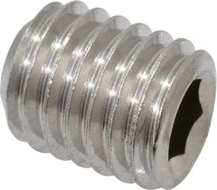 Value Collection - M10x1.50 Metric Coarse, 12mm OAL, Cup Point Set Screw - Grade 18-8 & Austenitic A2 Stainless Steel, 5mm Key - USA Tool & Supply