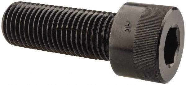 Holo-Krome - 1-1/4 - 7 UNC Hex Socket Drive, Socket Cap Screw - Alloy Steel, Black Oxide Finish, Fully Threaded, 3-1/2" Length Under Head - USA Tool & Supply