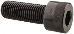 Holo-Krome - 1-1/4 - 7 UNC Hex Socket Drive, Socket Cap Screw - Alloy Steel, Black Oxide Finish, Fully Threaded, 3-1/2" Length Under Head - USA Tool & Supply