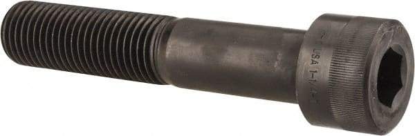 Holo-Krome - 2 - 4-1/2 UNC Hex Socket Drive, Socket Cap Screw - Alloy Steel, Black Oxide Finish, Partially Threaded, 10" Length Under Head - USA Tool & Supply