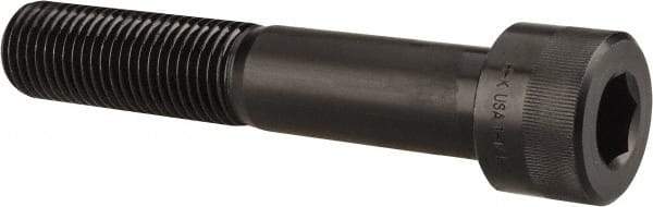 Holo-Krome - 1-1/4 - 7 UNC Hex Socket Drive, Socket Cap Screw - Alloy Steel, Black Oxide Finish, Partially Threaded, 7" Length Under Head - USA Tool & Supply