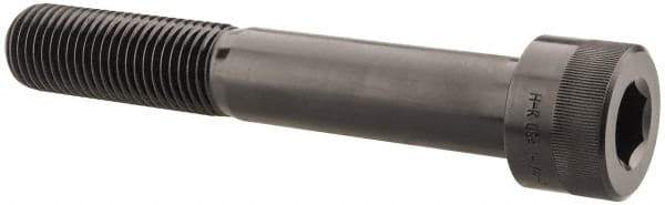 Holo-Krome - 1-1/4 - 7 UNC Hex Socket Drive, Socket Cap Screw - Alloy Steel, Black Oxide Finish, Partially Threaded, 8" Length Under Head - USA Tool & Supply