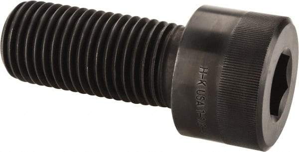 Holo-Krome - 1-1/2 - 6 UNC Hex Socket Drive, Socket Cap Screw - Alloy Steel, Black Oxide Finish, Fully Threaded, 3-1/2" Length Under Head - USA Tool & Supply