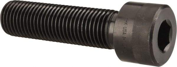 Holo-Krome - 1-1/2 - 6 UNC Hex Socket Drive, Socket Cap Screw - Alloy Steel, Black Oxide Finish, Partially Threaded, 5-1/2" Length Under Head - USA Tool & Supply