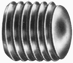 Value Collection - #10-32 UNF, 3/16" OAL, Oval Point Set Screw - Grade Austenitic A2 Stainless Steel, 3/32" Key - USA Tool & Supply