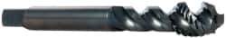 OSG - M14x2.00 Metric Coarse 3 Flute 6H Modified Bottoming Spiral Flute Tap - Vanadium High Speed Steel, Oxide Finish, 110mm OAL, Right Hand Flute, Right Hand Thread - USA Tool & Supply