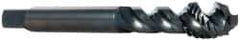OSG - M14x2.00 Metric Coarse 3 Flute 6H Modified Bottoming Spiral Flute Tap - Vanadium High Speed Steel, Oxide Finish, 110mm OAL, Right Hand Flute, Right Hand Thread - USA Tool & Supply