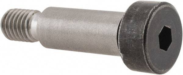 Holo-Krome - 10mm Shoulder Diam x 25mm Shoulder Length, M8x1.25 Metric Coarse, Hex Socket Shoulder Screw - 12.9 Alloy Steel, Uncoated, 6.78 to 7mm Head Height x 15.73 to 16mm Head Diam - USA Tool & Supply