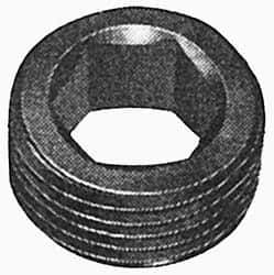 Holo-Krome - 5/8-11 UNC, 5/16" OAL, Socket Jam Screw - 5/16" Hex Key, Alloy Steel, Uncoated - USA Tool & Supply