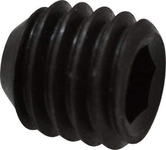 Holo-Krome - 7/16-14 UNC, 7/16" OAL, Cup Point Set Screw - Grade 8 Alloy Steel, 7/32" Key - USA Tool & Supply