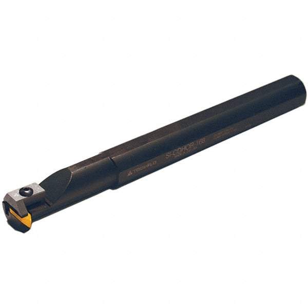 Tool-Flo - SI-CDHOL, Internal, Left Hand, 0.27" Max Depth of Cut, Indexable Grooving Tool Holder - V84, V85 Insert Compatibility, 1" Shank Width, 10" OAL - USA Tool & Supply