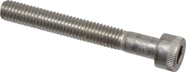 Holo-Krome - #10-32 UNF Hex Socket Drive, Socket Cap Screw - Grade 18-8 Stainless Steel, Uncoated, Partially Threaded, 1-1/2" Length Under Head - USA Tool & Supply
