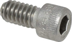 Holo-Krome - 1/4-20 UNC Hex Socket Drive, Socket Cap Screw - Grade 18-8 Stainless Steel, Uncoated, Fully Threaded, 1/2" Length Under Head - USA Tool & Supply
