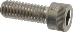 Holo-Krome - 5/16-18 UNC Hex Socket Drive, Socket Cap Screw - Grade 18-8 Stainless Steel, Uncoated, Fully Threaded, 7/8" Length Under Head - USA Tool & Supply
