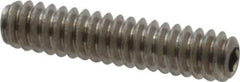 Value Collection - #4-40 UNC, 1/2" OAL, Cup Point Set Screw - Grade 18-8 Stainless Steel, 0.05" Key - USA Tool & Supply