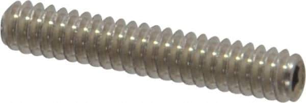 Value Collection - #4-40 UNC, 5/8" OAL, Cup Point Set Screw - Grade 18-8 Stainless Steel, 0.05" Key - USA Tool & Supply