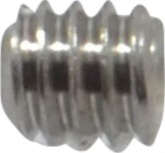 Value Collection - #5-40 UNC, 1/8" OAL, Cup Point Set Screw - Grade 18-8 Stainless Steel, 1/16" Key - USA Tool & Supply