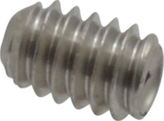 Value Collection - #5-40 UNC, 3/16" OAL, Cup Point Set Screw - Grade 18-8 Stainless Steel, 1/16" Key - USA Tool & Supply