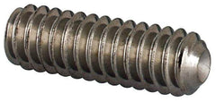 Value Collection - #5-40 UNC, 3/8" OAL, Cup Point Set Screw - Grade 18-8 Stainless Steel, 1/16" Key - USA Tool & Supply
