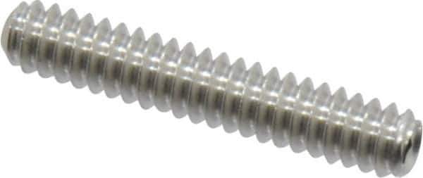 Value Collection - #6-32 UNC, 3/4" OAL, Cup Point Set Screw - Grade 18-8 Stainless Steel, 1/16" Key - USA Tool & Supply