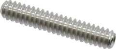 Value Collection - #6-32 UNC, 3/4" OAL, Cup Point Set Screw - Grade 18-8 Stainless Steel, 1/16" Key - USA Tool & Supply