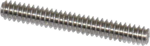 Value Collection - #6-32 UNC, 1" OAL, Cup Point Set Screw - Grade 18-8 Stainless Steel, 1/16" Key - USA Tool & Supply