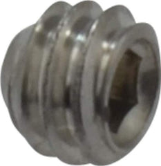 Value Collection - #8-32 UNC, 1/8" OAL, Cup Point Set Screw - Grade 18-8 Stainless Steel, 5/64" Key - USA Tool & Supply