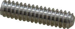 Value Collection - #10-24 UNC, 3/4" OAL, Cup Point Set Screw - Grade 18-8 Stainless Steel, 3/32" Key - USA Tool & Supply