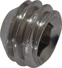 Value Collection - #10-32 UNF, 1/8" OAL, Cup Point Set Screw - Grade 18-8 Stainless Steel, 3/32" Key - USA Tool & Supply