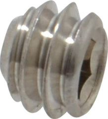 Value Collection - 1/4-20 UNC, 3/16" OAL, Cup Point Set Screw - Grade 18-8 Stainless Steel, 1/8" Key - USA Tool & Supply